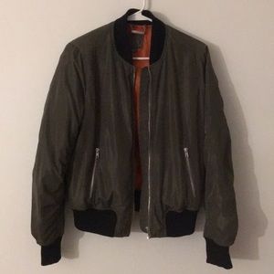 army green bomber jacket!